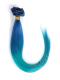 Blau nach Grau-Farbeband Bunte Indisch remy clip in hair extensions CD012