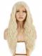 Blonde Lange Wellige Synthetische Lace Front Perücke SNY091