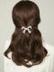 Scrunchie mit Schleife und Perlen HS058